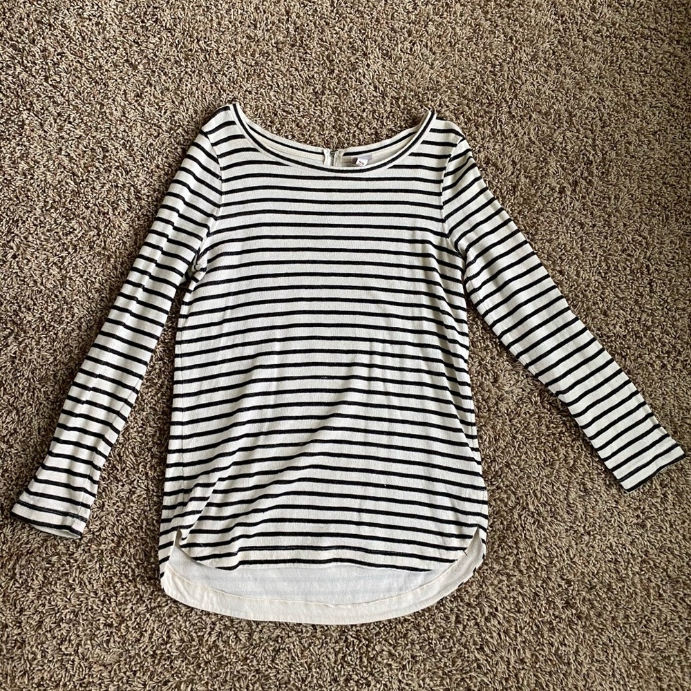 Striped tunic top